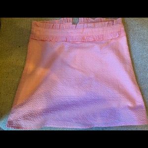 Pink and white skirt